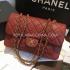 Cheap Chanel  Red Leather  Flap Handbag