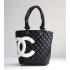 Cheap Chanel Cambon Bags 9004 Black Lambskin Ladies Bag HM06707