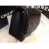 Chanel Handbag Black Calfskin Reissue 2.55