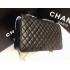 Chanel Handbag Black Calfskin Reissue 2.55