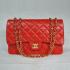 Chanel  Flap bags 28600 Red Lambskin Cross Body Bag