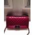 Chanel Cross Body Bag Red Le Boy Leather