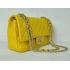 Chanel  Flap bags 1112 Yellow Lambskin Small Handbags