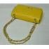 Chanel  Flap bags 1112 Yellow Lambskin Small Handbags