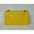 Chanel  Flap bags 1112 Yellow Lambskin Small Handbags