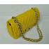 Chanel  Flap bags 1112 Yellow Lambskin Small Handbags