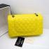 Cheap Chanel A1112 Yellow Lambskin Ladies Handbag HM07116