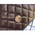 Chanel Cross Body Bag  Flap Leather Brown