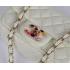 Chanel  Flap bags 51725 White Lambskin Small Bags