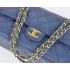 Replica Chanel  Flap bags 1113 Blue Lambskin Cross Body Bag