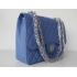 Cheap Chanel  Flap bags 1113 Blue Cow Leather Cross Body Bag