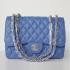 Cheap Chanel  Flap bags 1113 Blue Cow Leather Cross Body Bag