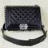 Chanel Boy Chanel bags 67025 Black Lambskin Small