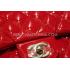 Chanel Calfskin Handbag  Flap Mini Red