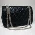 Replica Quality Chanel  Flap bags 1112 Black Cow Leather Ladies Bag