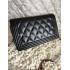 Cheap Chanel  Flap Shoulder Bag Black Calfskin