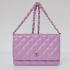 Chanel Mini bags 33814 Purple Small 2way