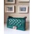 Chanel New Arrival Green Calfskin Shoulder Bag Le Boy Replica