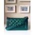 Chanel New Arrival Green Calfskin Shoulder Bag Le Boy Replica