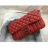 Chanel Reissue 2.55 Lambskin Chain Red Cross Body Bag HM08203