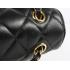 Chanel  Flap bags 01113 Black Lambskin Medium Handbags