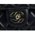 Chanel  Flap bags 01113 Black Lambskin Medium Handbags