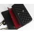 Chanel  Flap bags 01113 Black Lambskin Medium Handbags