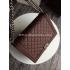 Replica Chanel Le Boy Shoulder Bag Calfskin Argyle Coffee