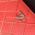 Quality Chanel Purse Wallet Leather Embroidery Threads Red