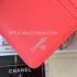 Quality Chanel Purse Wallet Leather Embroidery Threads Red