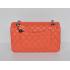 Chanel  Flap bags 1112 Orange Lambskin Small