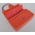 Chanel  Flap bags 1112 Orange Lambskin Small