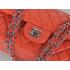 Chanel  Flap bags 1112 Orange Lambskin Small