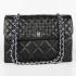 Chanel  Flap bags 50565 Black Medium Cross Body Bag Replica