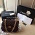 Chanel Handbag Reissue 2.55 Genuine Leather Brown