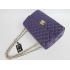 Quality Chanel  Flap bags 1114 Purple Lambskin Ladies Bag