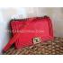 Chanel Cross Body Bag Le Boy Snakeskin  Red