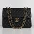 Quality Chanel  Flap bags 1114 Black Lambskin Ladies Bag