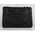 Quality Chanel  Flap bags 1114 Black Lambskin Ladies Bag