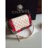 Chanel Calfskin Cross Body Bag Le Boy  Khaki