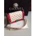 Chanel Calfskin Cross Body Bag Le Boy  Khaki