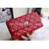 Cheap Quality Chanel Calfskin Wallet Lattice Pattern Red Purse