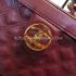 Chanel With One Mirror Purple Makeup Bag Calfskin Handbag