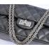 Chanel 2.55 Reissue Flap 28668 Black Cow Leather Cross Body Bag HM09235