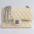 Cheap Chanel  Flap bags 01112 Beige Cross Body Bag Ladies