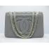 Chanel  Flap bags 48220 Grey Lambskin Ladies Bag