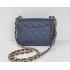 Cheap Chanel  Flap bags 1115 Blue Small Ladies