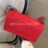 Chanel Red Calfskin Le Boy Shoulder Bag