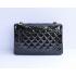 Chanel  Flap bags 47600 Black Enamel Medium Handbags