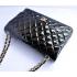 Chanel  Flap bags 47600 Black Enamel Medium Handbags